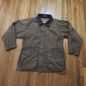 Outback Trading Company Mens Vintage Oilskin Jacket Size Large Waxed Cotton